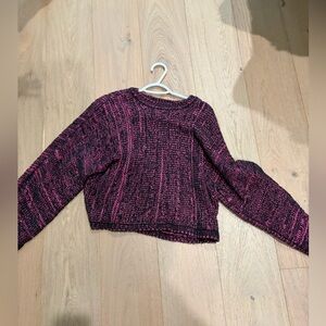 Women's Pink and Navy Sweater